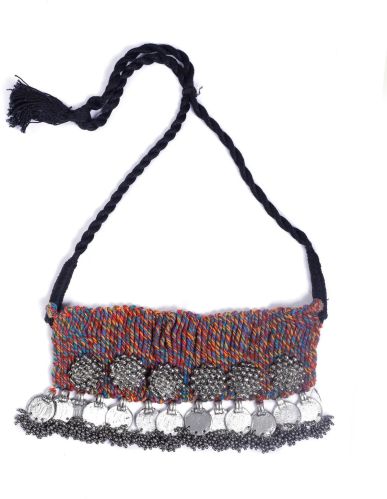 Merry Red Contrast Thread Tribal Women Necklace