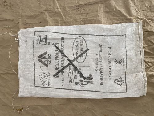 Printed PP Fci Bag, Color : White