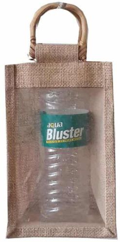 Jute Wine Or Water Bottle Bags 10011