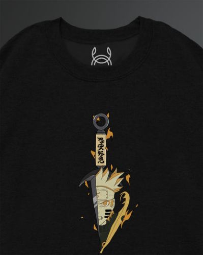 Mens Cannac Naruto Kunai Oversized Sweatshirt Casual Wear