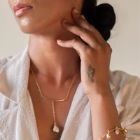 Glossy Brass Ona Womens Pendant