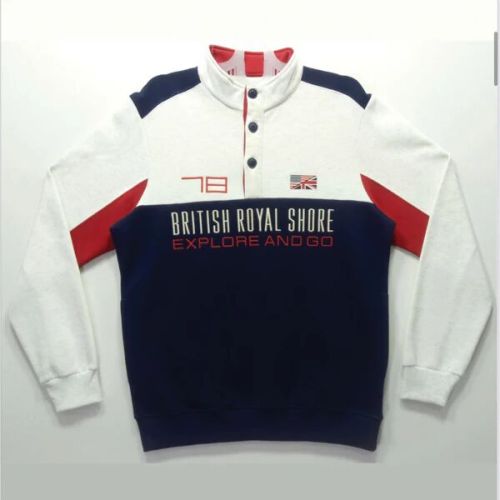 Confidence Red Blue and White Mens Sweat Shirt