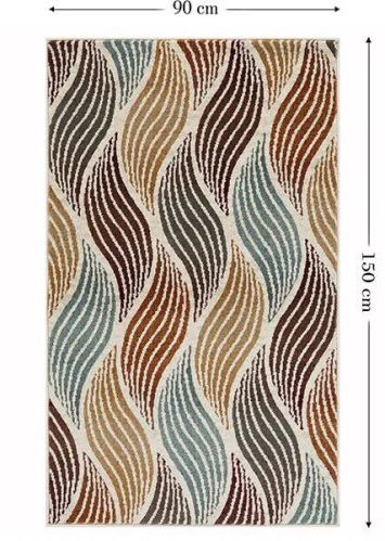 Shiraz Curved Leaves Pattern Carpet Area Rug
