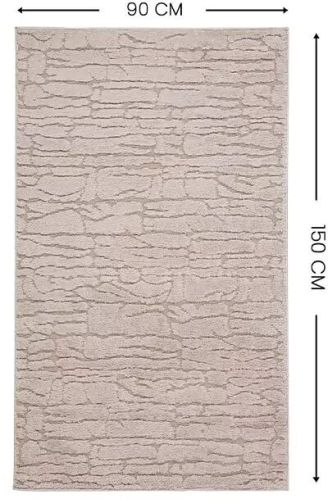 Polyester Shrink Polyester Siena SN-02 Area Rug, Color : Neutral Beige
