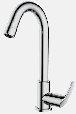 Dowel Sink Cock With Swinging Spout Table Mounted