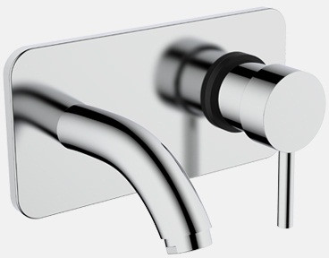 Flora Single Lever Basin Mixer Concealed Body Exposed Part Kit