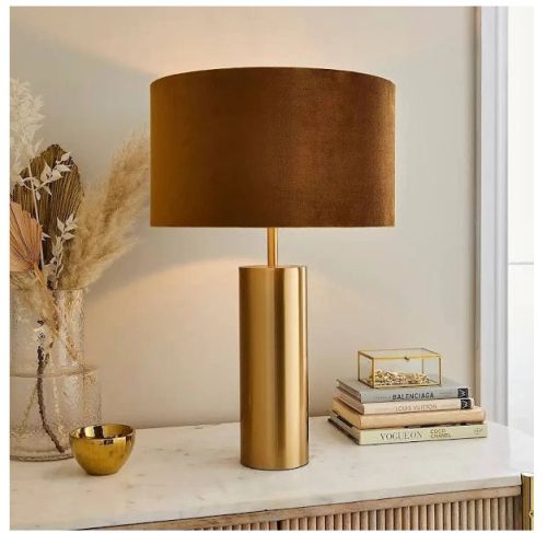 Arena Gold Table Lamp Brown For Home, Hotel