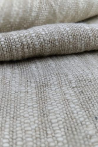 Natural Handloom Linen Fabric, Width : 58 Inches