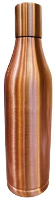 Plain Copper Bottle, Shape : Round