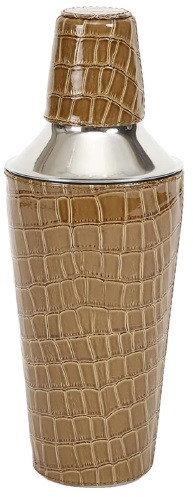 Nickle Croco Cocktail Shaker Modern For Drinkware Use