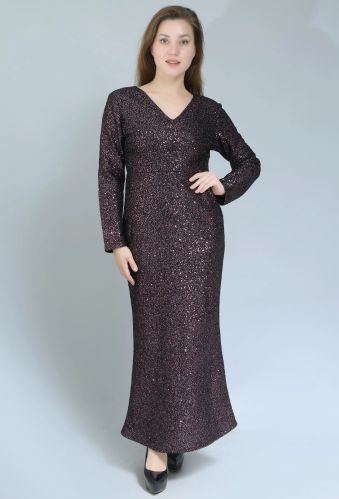 Black Sequin Cocktail Women Dress Small, Medium, Large, Xl, Length : Long