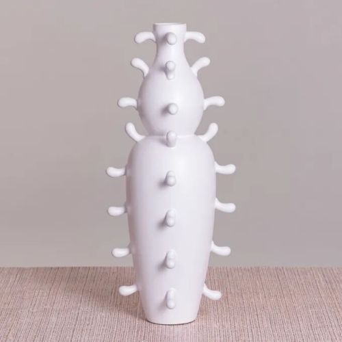 Desert Drive (white) Ceramic Vase