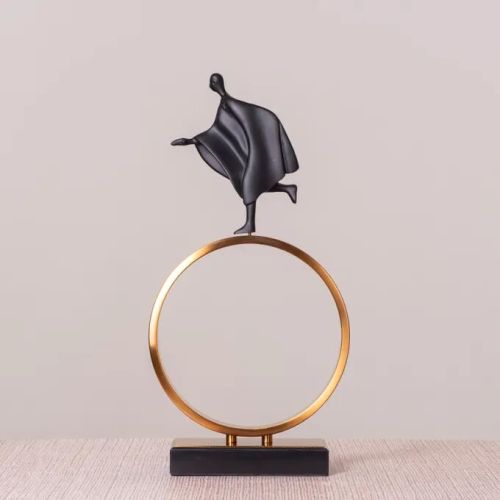 Party’s Over (black/gold) Marble Home Decor