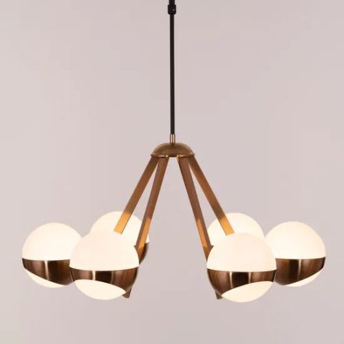 Prime Time (gold, Dimmable LED With Remote Control) Chandelier