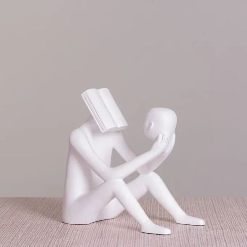 Read To Me (white) Resin Home Decor