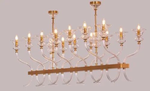 Window Shopping (large, Gold) Clear Glass Chandelier