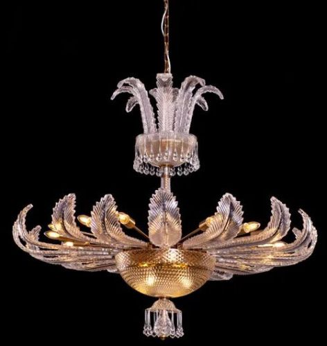 Wine Of Kings (large, Gold) Crystal Chandelier