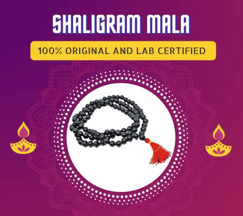 Shaligram Beads Mala