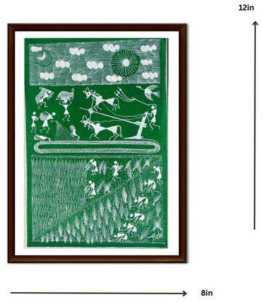 Huge Tree In Village Warli Painting (mehendi) Wls82