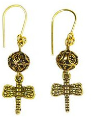 Naga Earring Design Butterfly (golden Colour )