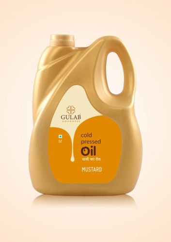 Gulab Cold Pressed Mustard Oil, Packaging Size : 5 Ltr. for Cooking