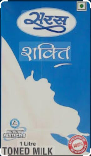 Saras Shakti Toned Milk, Color : White, Form : Liquid, Purity : 100%