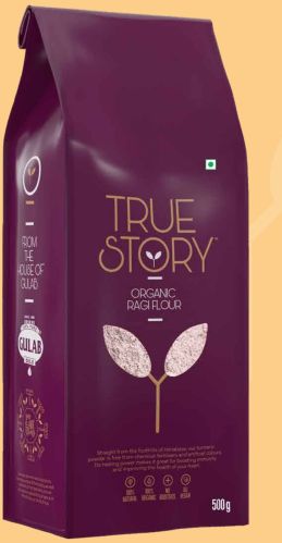 True Story Organic Ragi Flour Dried, Form : Powder For Cooking