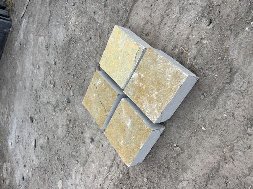 Plain Tandur Yellow Cobbles Stone