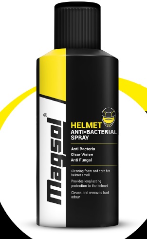 150ml Magsol Helmet Anti-bacterial Spray, Packaging Type : Bottle, Weight : 150gm