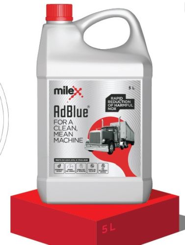 5L Milex Adblue Diesel Exhaust Fluid, Packaging Type : Plastic Can For Automotive