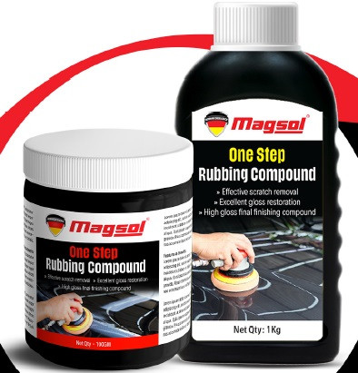 Magsol One Stop Rubbing Compound, Packaging Size : 100gm & 1Kg For Car Cleaner