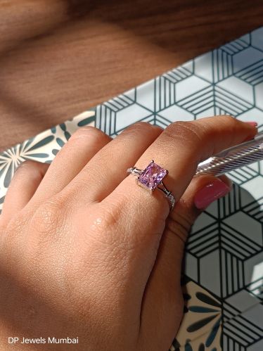 925 Silver Amethyst Allure Ring Customised