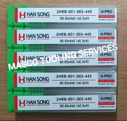 Carbide Hansong Ball Nose R0.05x0.3, Color : Copper Coating For Industrial Use