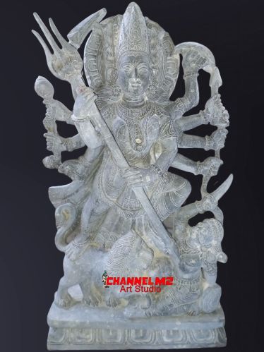 Polished Marble Durga Statues, Speciality : Dust Proof, Heat Resistance For Home, Hotel, House, Religious