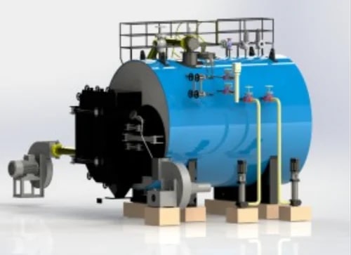 Mild Steel Husk Fired Steam Boiler, Operating Type : Automatic