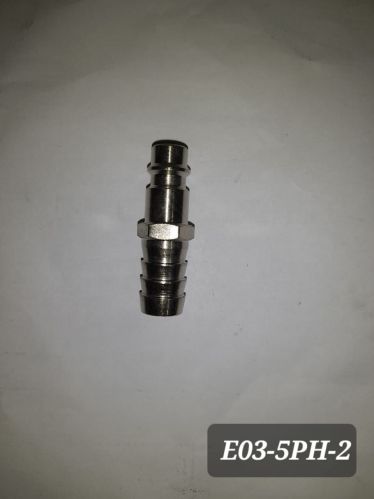 German Type Quick Plug - 12.95mm Hose Barb Steel Nickel - Imp