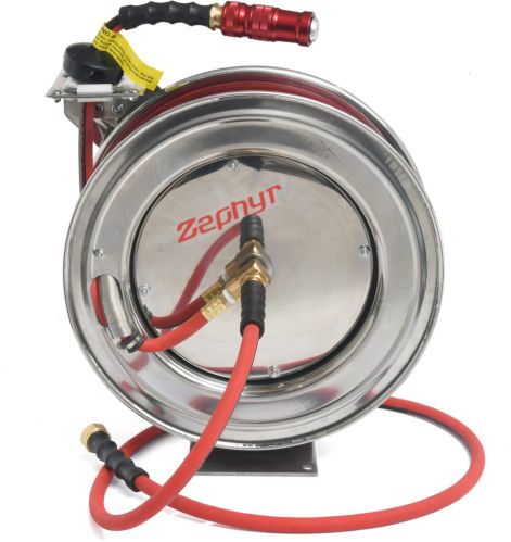 Zephyr Auto-retractable Steam Hose Reels 13mm X 08m Stainless Steel 304 (ZSR1308SS)