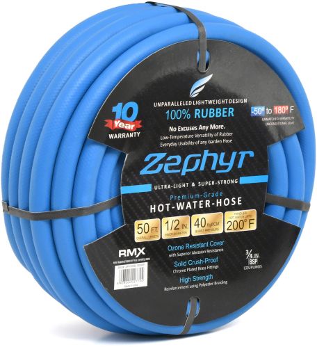 Zephyr Rubber Hot-n-cold Water / Garden Hose 13mm X 20m With Fittings (ZW1320)