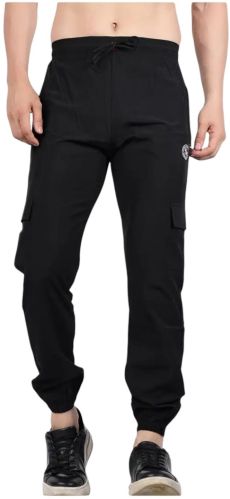 Men Ns Polyester Cargo Track Pant Casual Wear, Closure Type : Elastic Waist, Gender : Male
