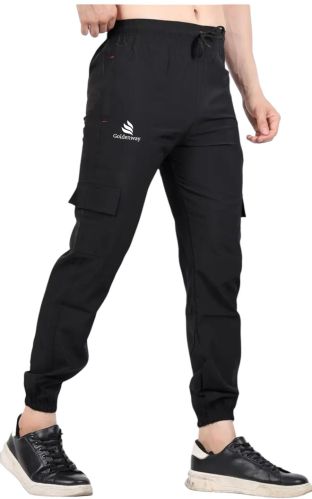 Goldenway Mens Black Lycra Track Pant Xl For Sports
