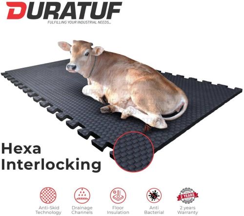 Natural Rubber Cow Mats, Color : Black