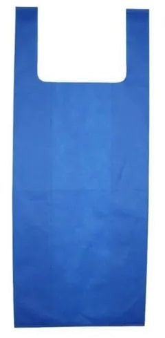 Blue Non Woven U Cut Bags, Technics : Machine Made For Goods Packaging