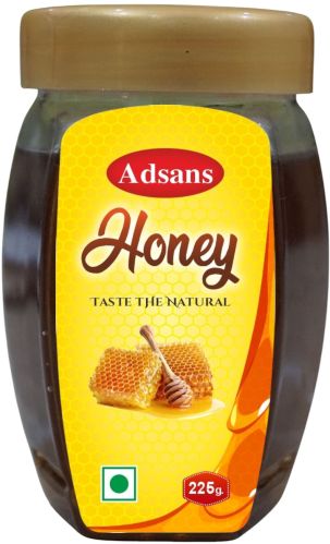 Adsans Honey 225gm, Color : Light Red, Certification : FSSAI Certified, Grade Standard : Cosmetic Grade