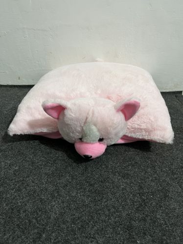 Fur Animal Pink Soft Pillow, Shape : Square, Specialities : Impeccable Finish, Easily Washable, Dimension : 18x50x40 Inch