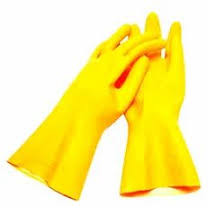 Plain Yellow PVC Gloves 12, 14, 16, 18 & 22 Inch for Industrial