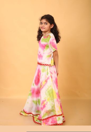 Girls Crepe Fancy Lehenga Choli Set M, Xl, Age Group : 0 - 12 Age
