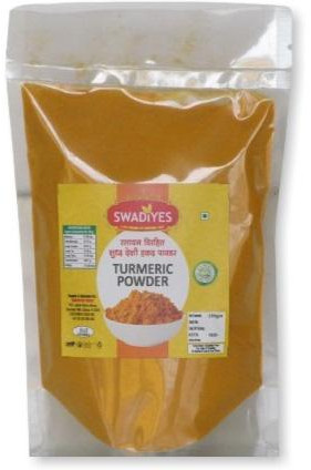 Unpolished Organic Turmeric Powder, Color : Yellow, Certification : FSSAI Certified, Packaging Type : Plastic Pouch