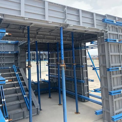 Polished Aluminium Formwork Scaffolding System, Color : Grey, Blue For Construction