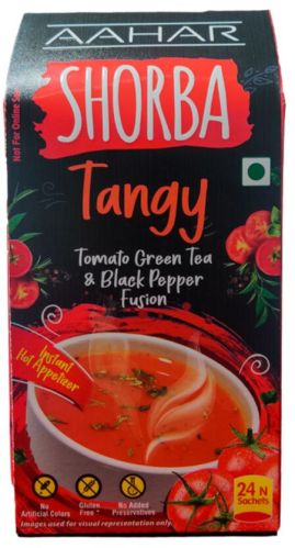 24 Sachets Aahar Tomato Shorba, Certification : FSSAI Certified, Packaging Type : Box For Human Consumption