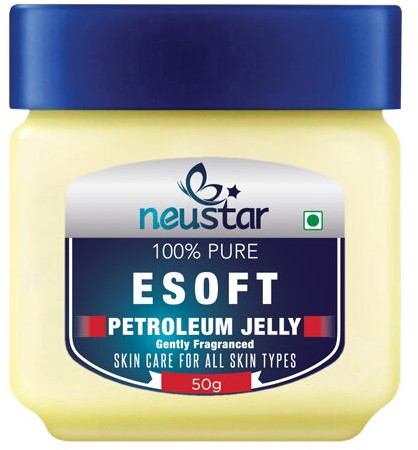 Neustar Esoft Petroleum Jelly, Color : Cream, Packaging Type : Plastic Container, Packaging Size : 50gm